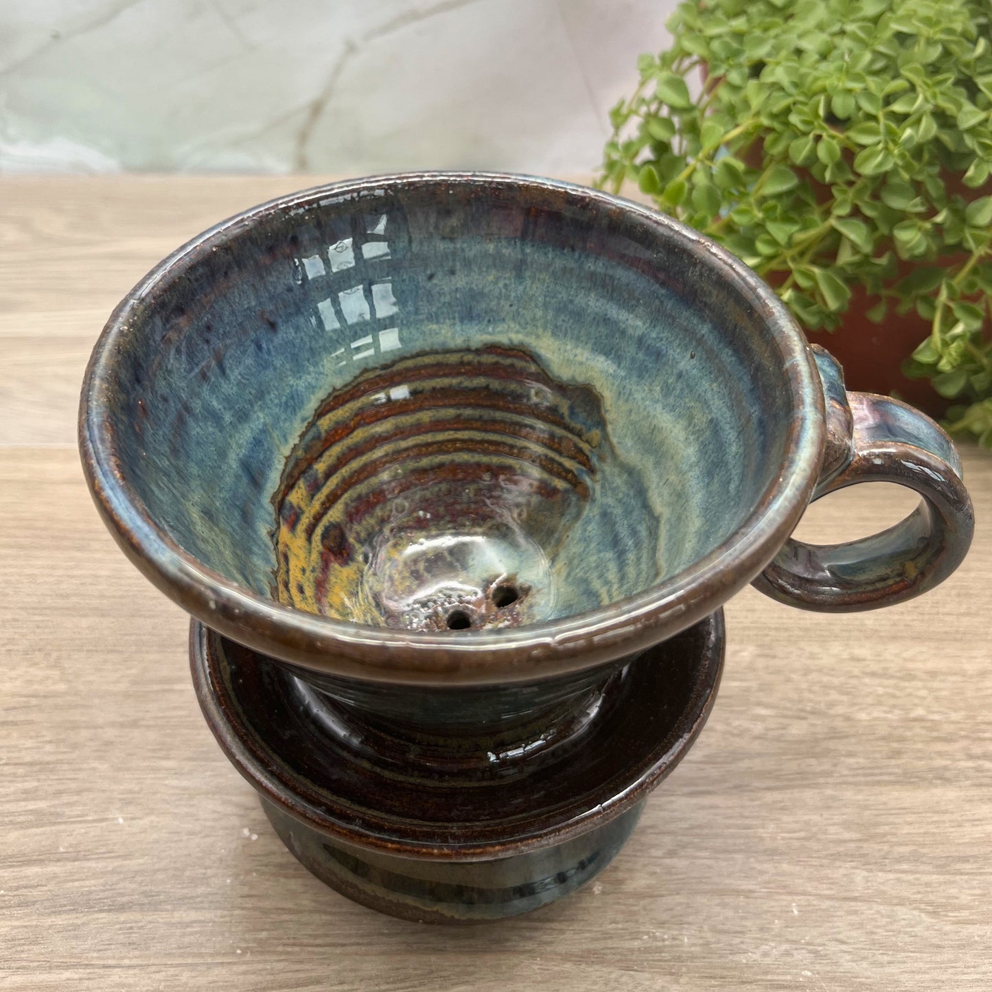 Pour Over Coffee Dripper with Spill Cup - 5970